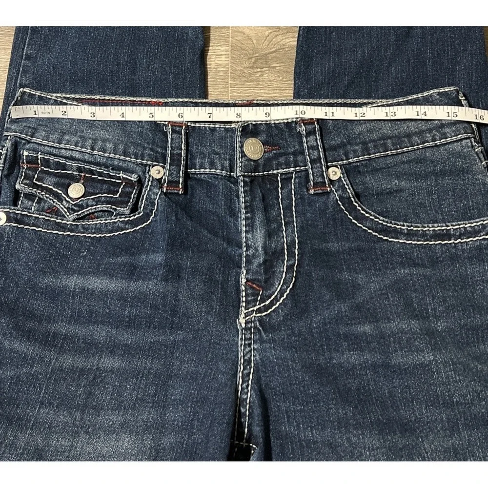 True Religion Men's Rocco Big T Flap Relaxed Skinny Mid Rise Jean SZ 30 (31x30)